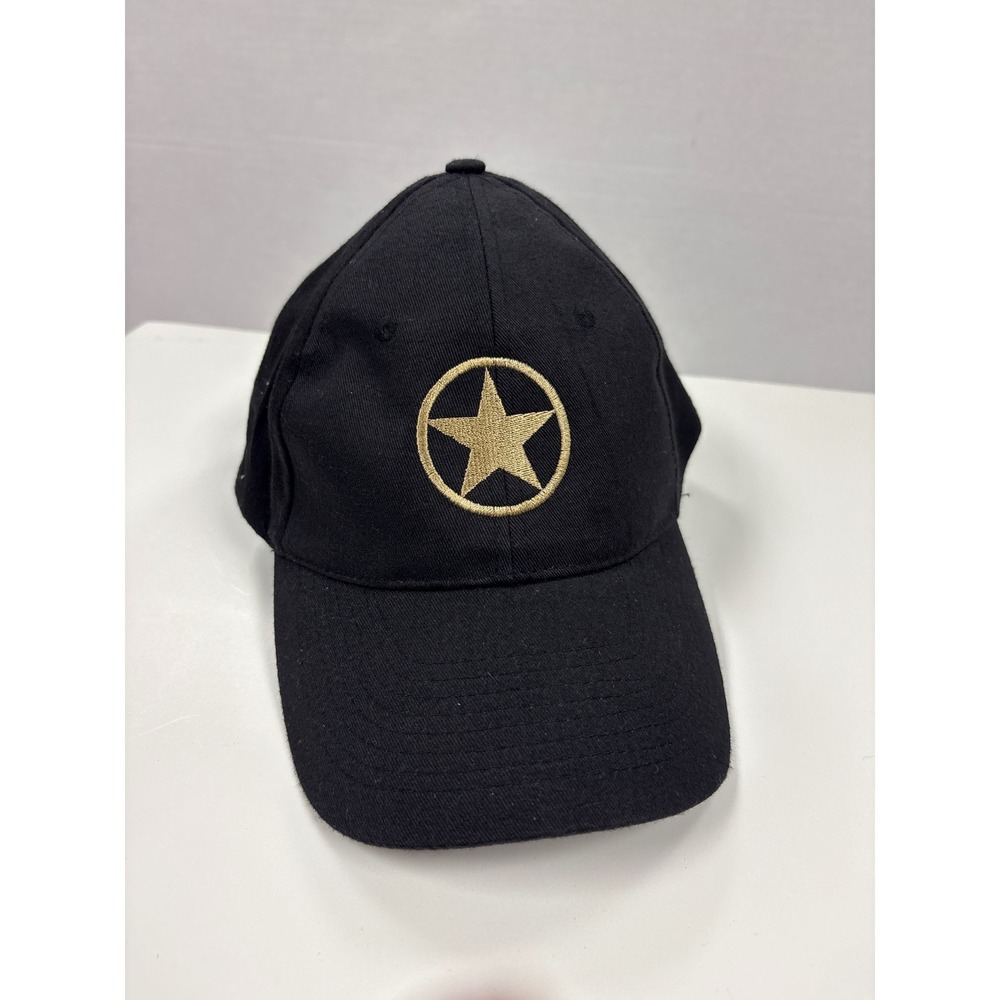 Hit Wear Starr Hill Brewery Black Gold Star Baseball Cap Hat Adjustable Strap